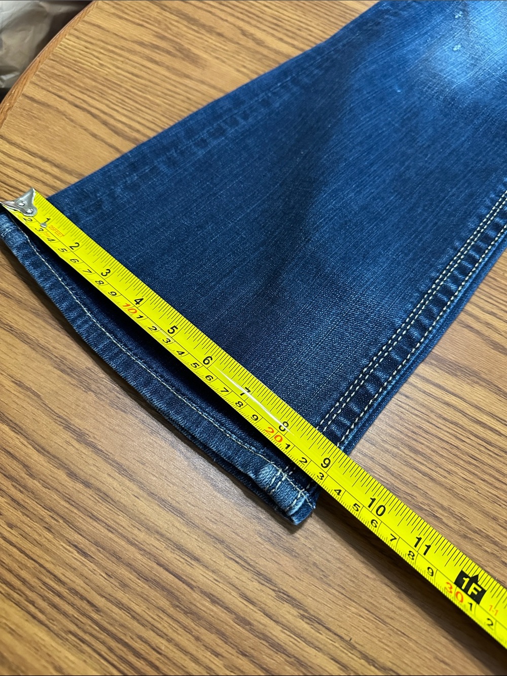 Rock Revival Women's Dark Blue Denim Boot Cut Jeans with Embroidered Pocket - Picture 6 of 7